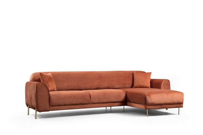 Atelier Del Sofa Sofá-Cama de Esquina Color Canela